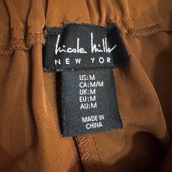 Nicole Miller New York High-Rise Belted Casual Pants - Picture 4 of 5